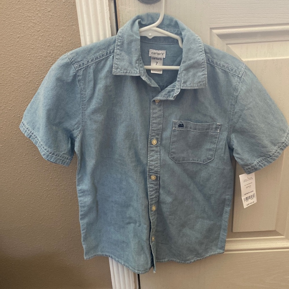 NWT carters boy shirt size 7